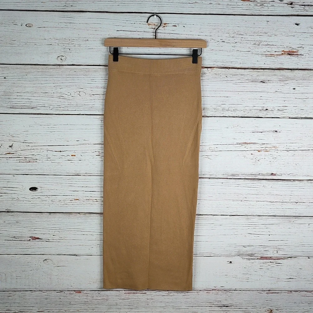 Open Edit Long Knit Pencil Skirt - Picture 7 of 7